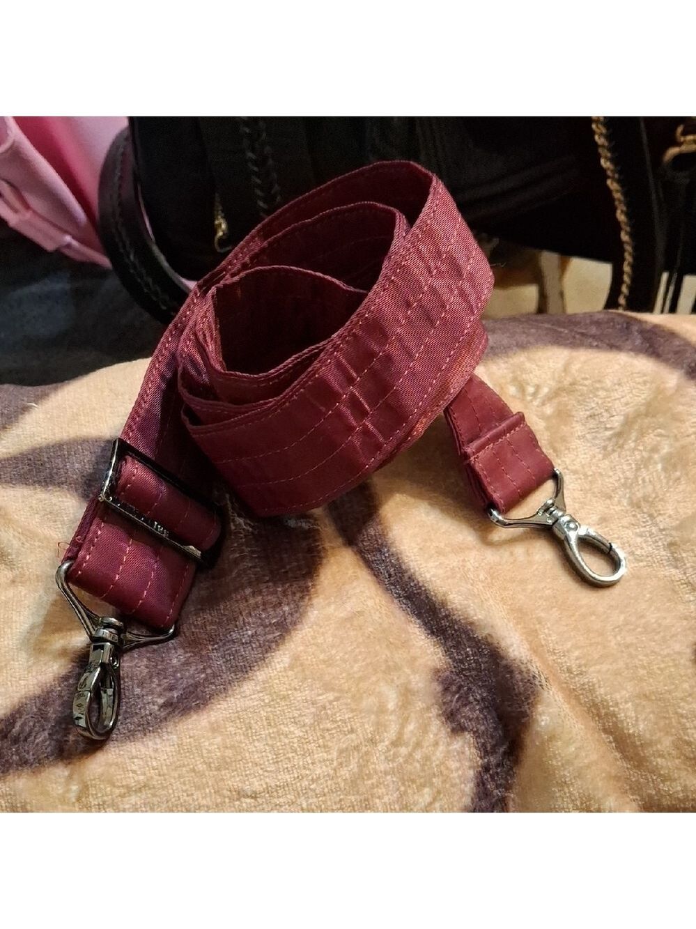 Lug Stylish Burgundy Nylon Replacement Strap for Crossbody Bag